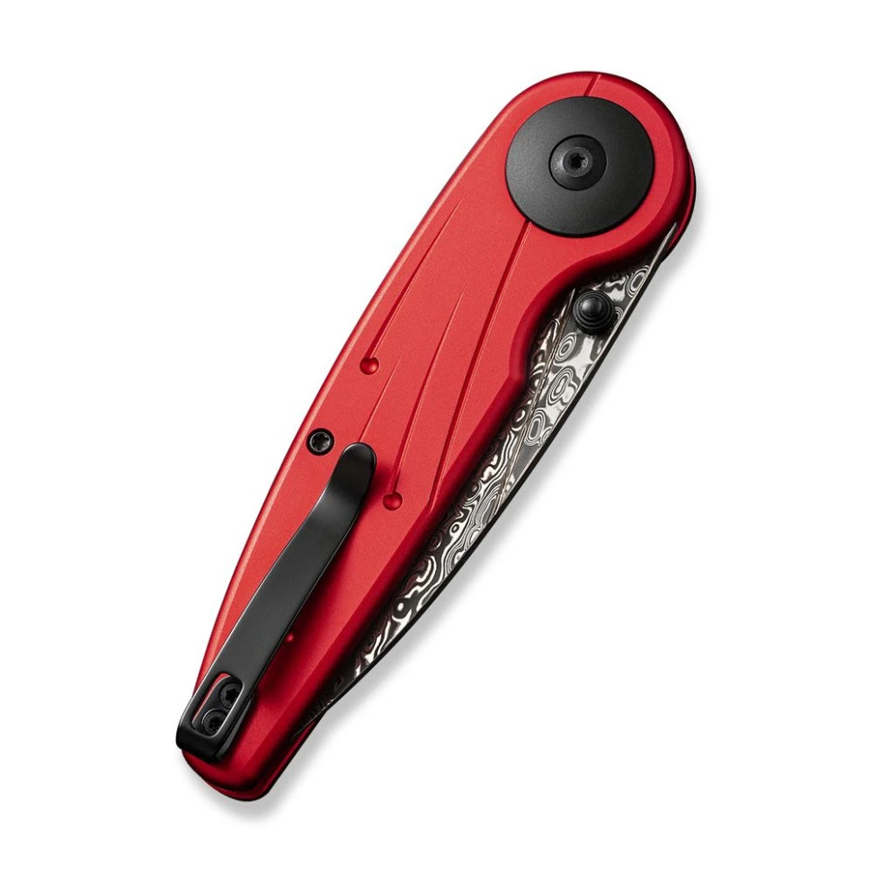 Ніж складаний туристичний Civivi Starflare, (8.4 см) Damascus / Aluminum червоний — фото 5