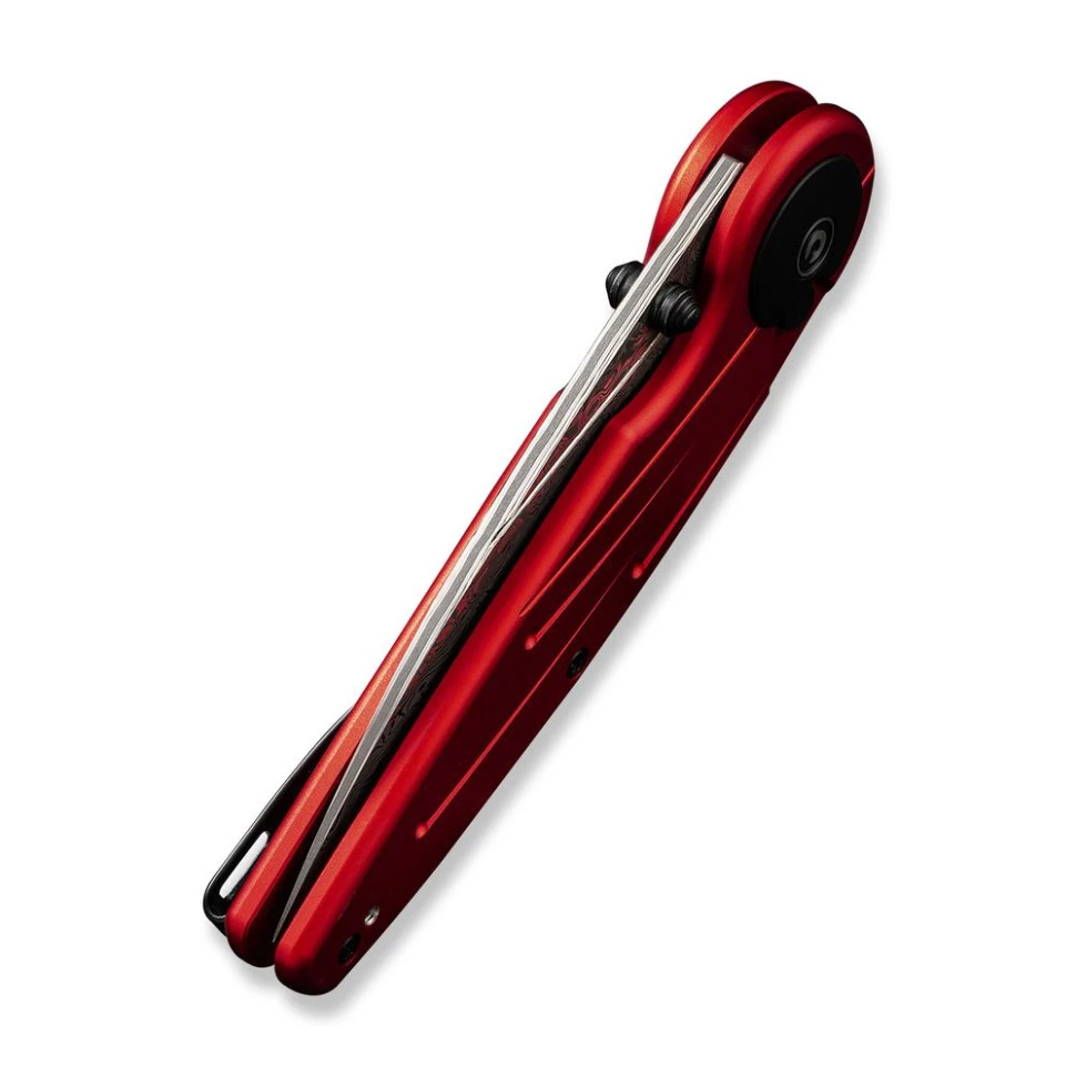 Ніж складаний туристичний Civivi Starflare, (8.4 см) Damascus / Aluminum червоний — фото 6