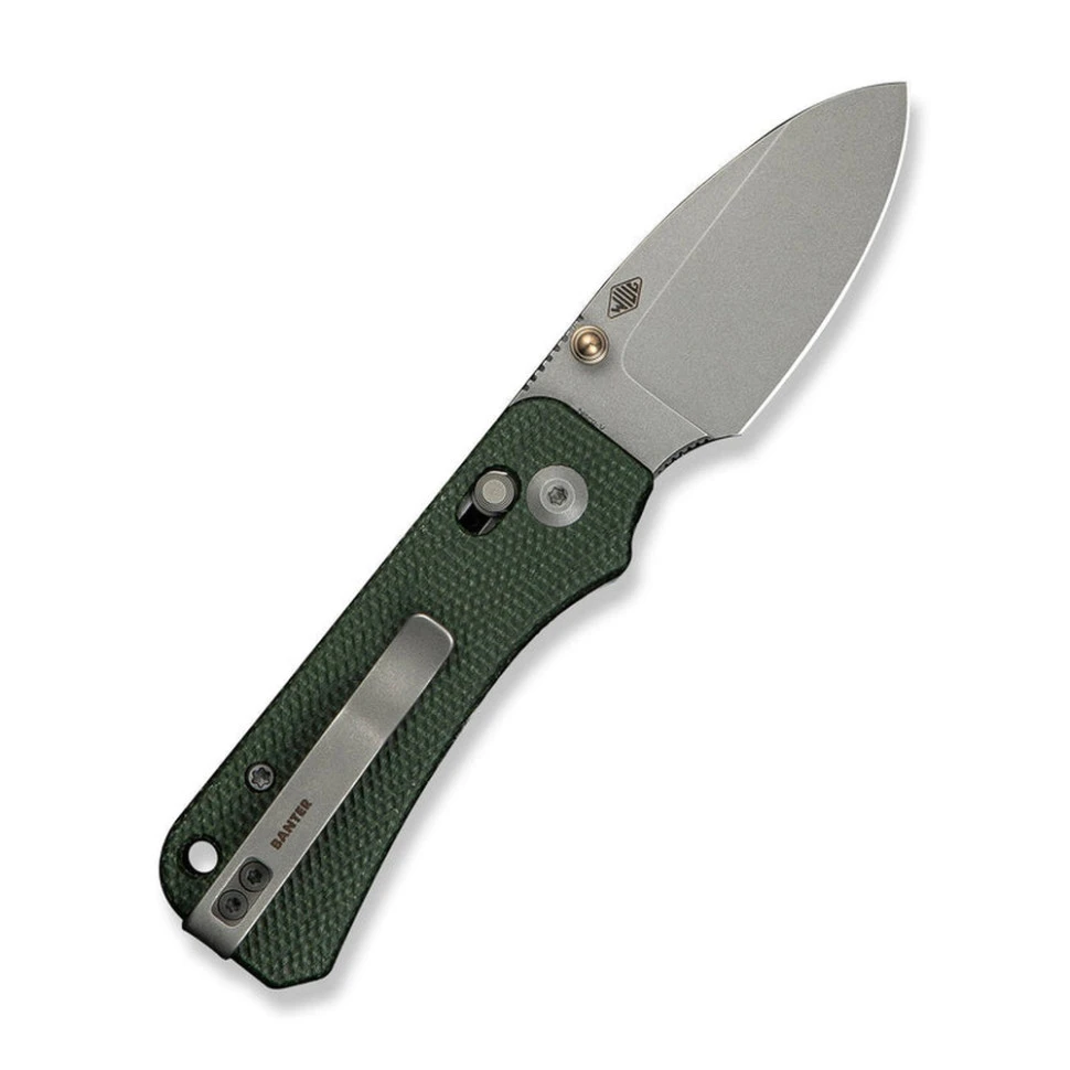 Ніж складаний кишеньковий Civivi Baby Banter 2, (5.9 см) Nitro-V / Micarta темно-зелений — фото 2