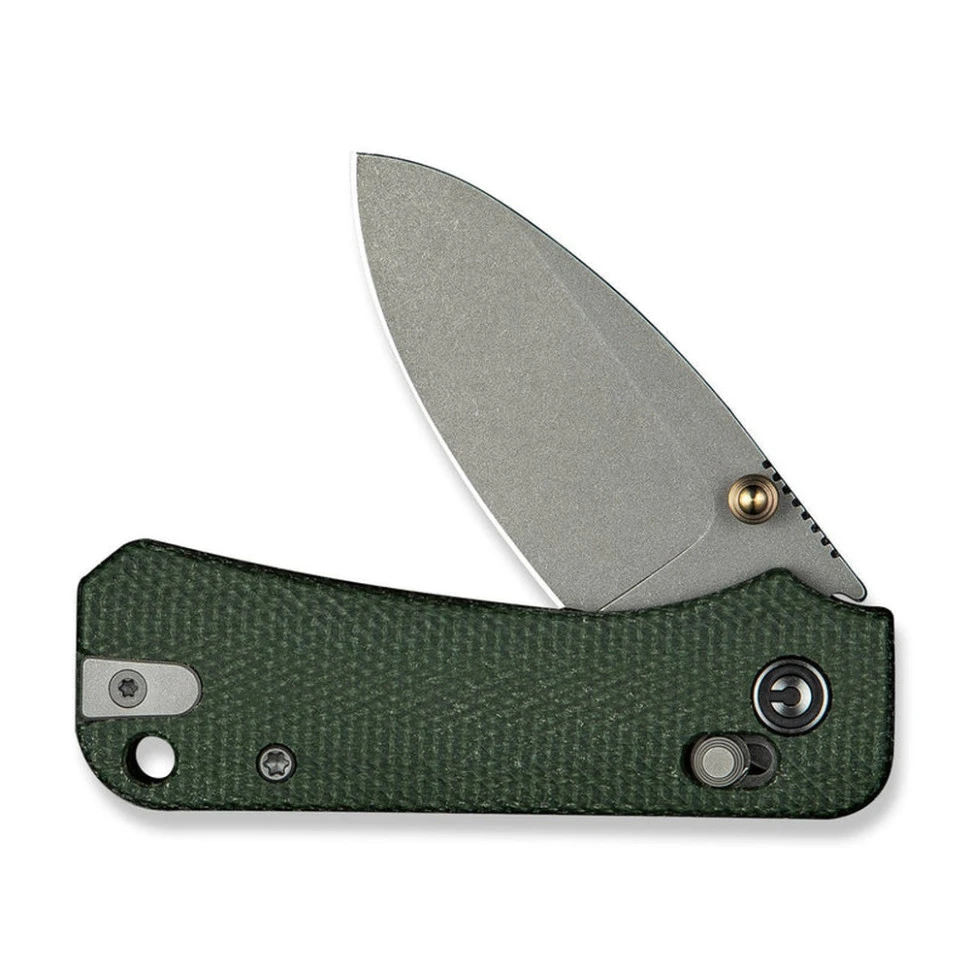 Ніж складаний кишеньковий Civivi Baby Banter 2, (5.9 см) Nitro-V / Micarta темно-зелений — фото 4
