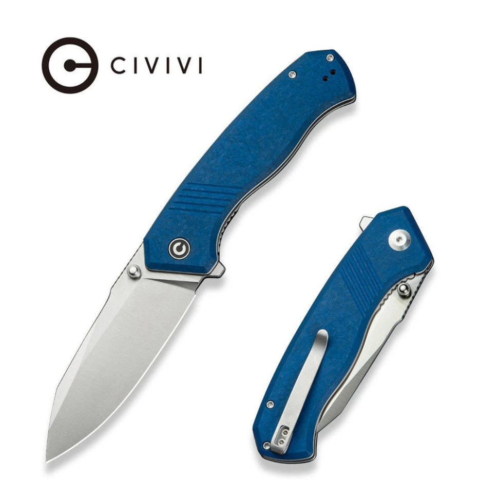 Ніж складаний туристичний Civivi Placoid, (9.3 см) 14C28N / G10 синій — фото 10