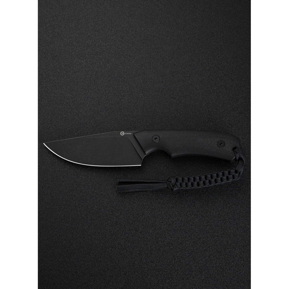 Ніж фіксований тактичний Civivi Gander, (9.2 см) 14C28N / Micarta чорний — фото 14