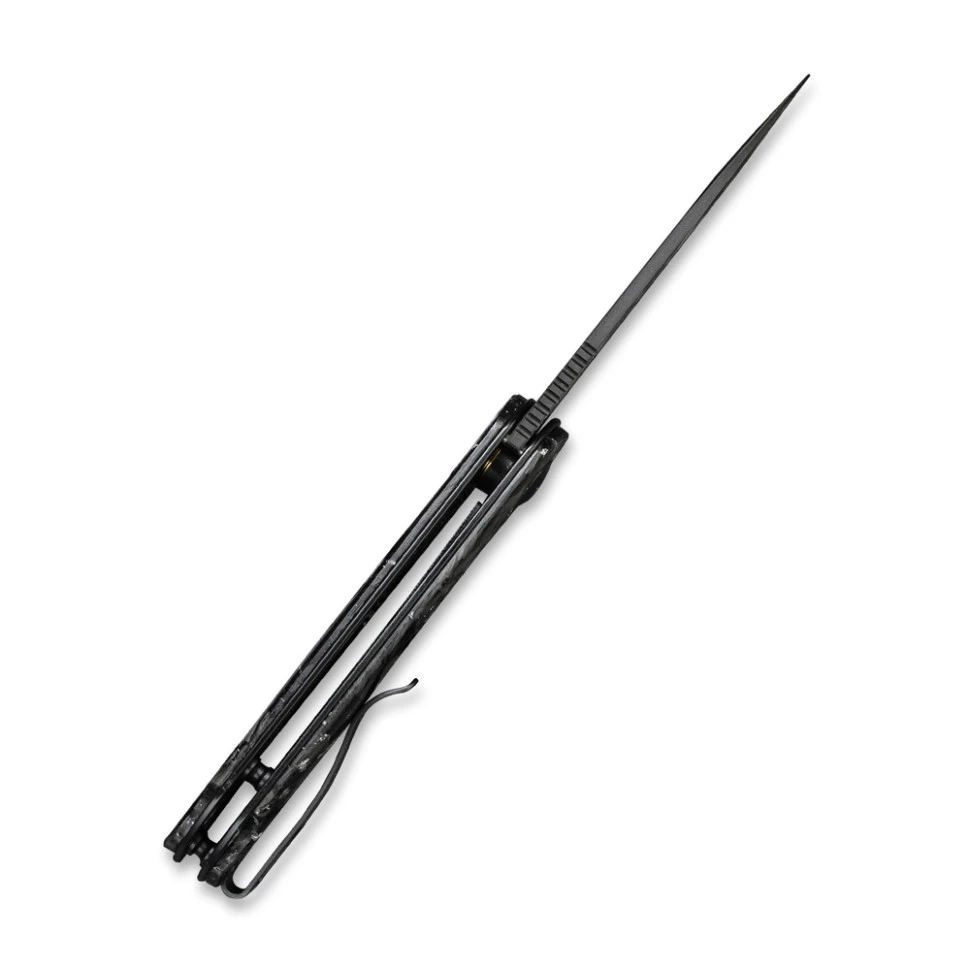 Ніж складаний кишеньковий Civivi Elementum, (7.5 см) Damascus / Carbon Fiber — фото 3