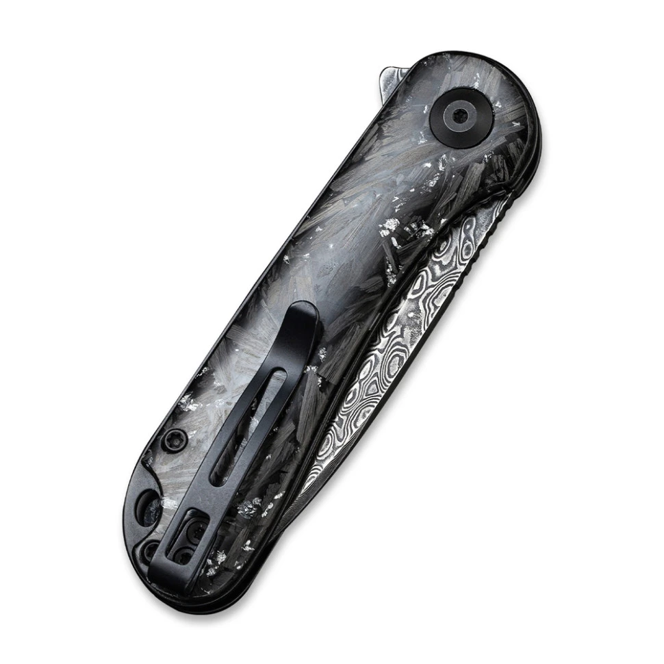 Ніж складаний кишеньковий Civivi Elementum, (7.5 см) Damascus / Carbon Fiber — фото 6