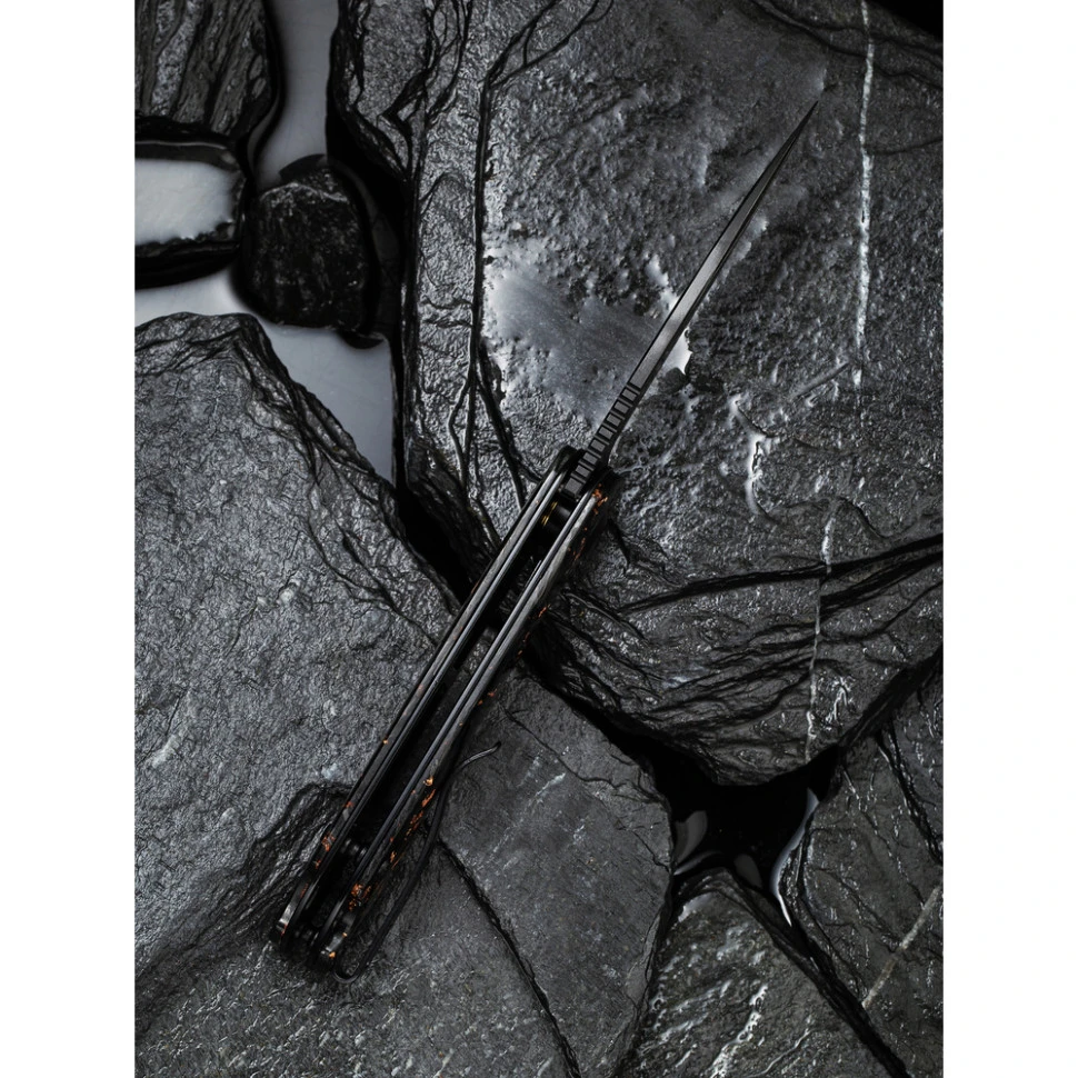 Ніж складаний кишеньковий Civivi Elementum, (7.5 см) Damascus / Carbon Fiber чорний — фото 10