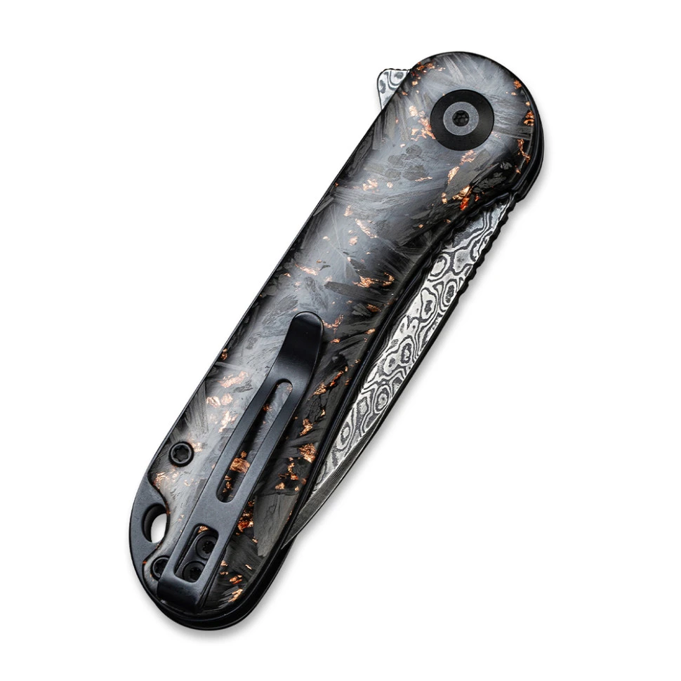 Ніж складаний кишеньковий Civivi Elementum, (7.5 см) Damascus / Carbon Fiber чорний — фото 6