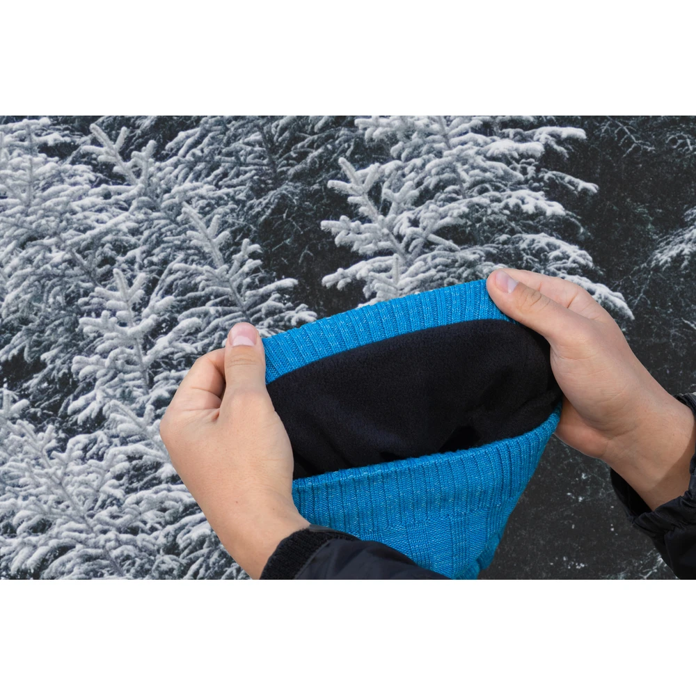 Водонепроникна шапка Dexshell Heathered Rib Knit Beanie, onesize (56-58 см), блакитний — фото 3