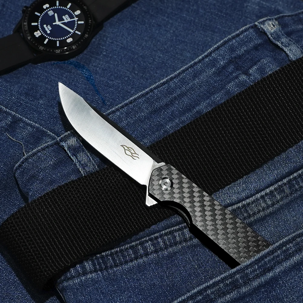Ніж кишеньковий Firebird FH11S (7.8 см) D2 / Carbon fiber чорний — фото 6