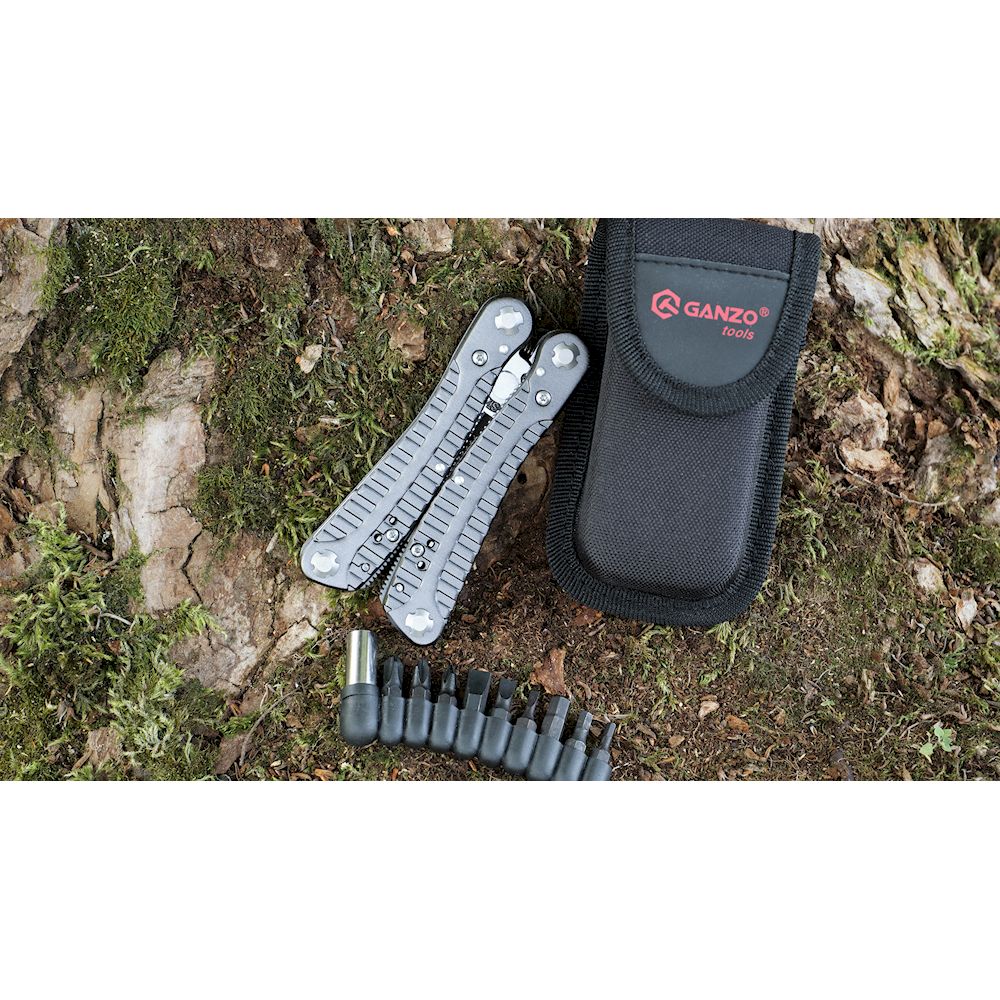 Мультитул Ganzo G105, (16.5 см) 22 функції + біти та чохол — фото 20