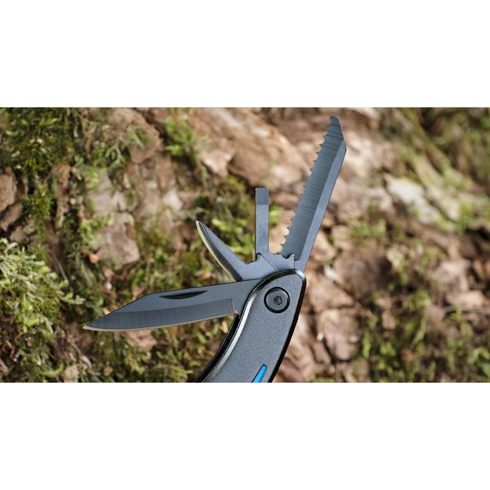 Мультитул Ganzo G109, (16.5 см) 10 функцій, чорний з червоним + чохол — фото 21