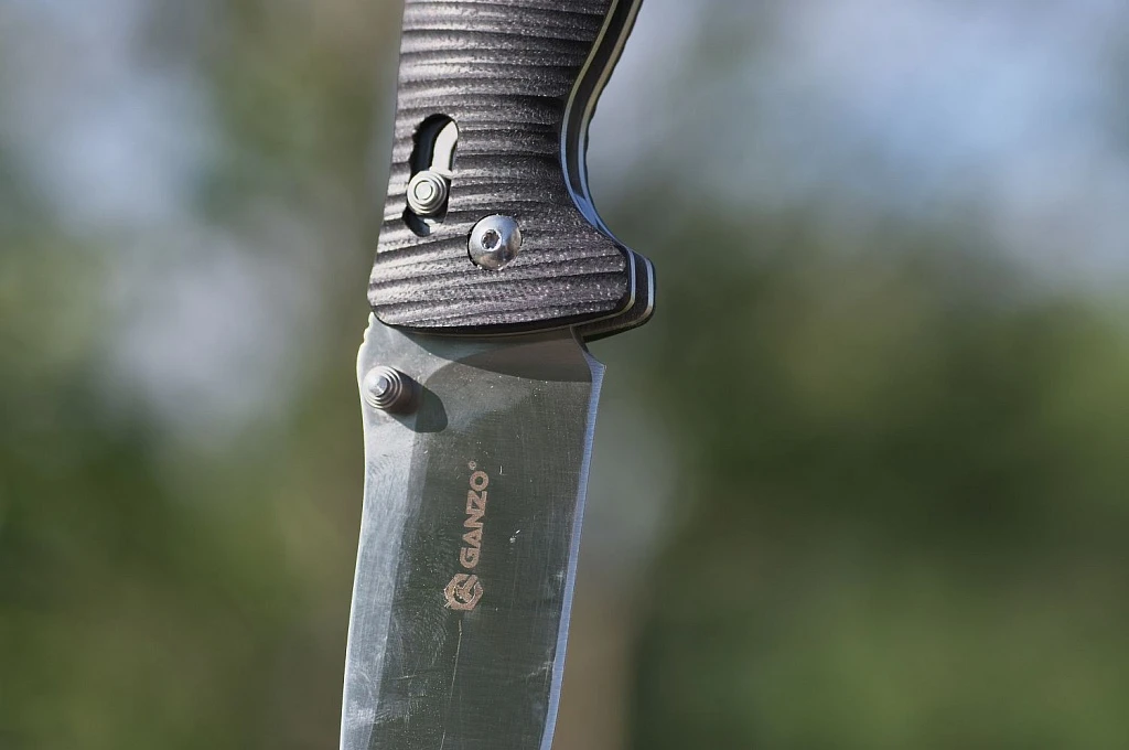 Ніж складаний туристичний Ganzo G720 (9 см) 440C / G10 чорний — фото 17