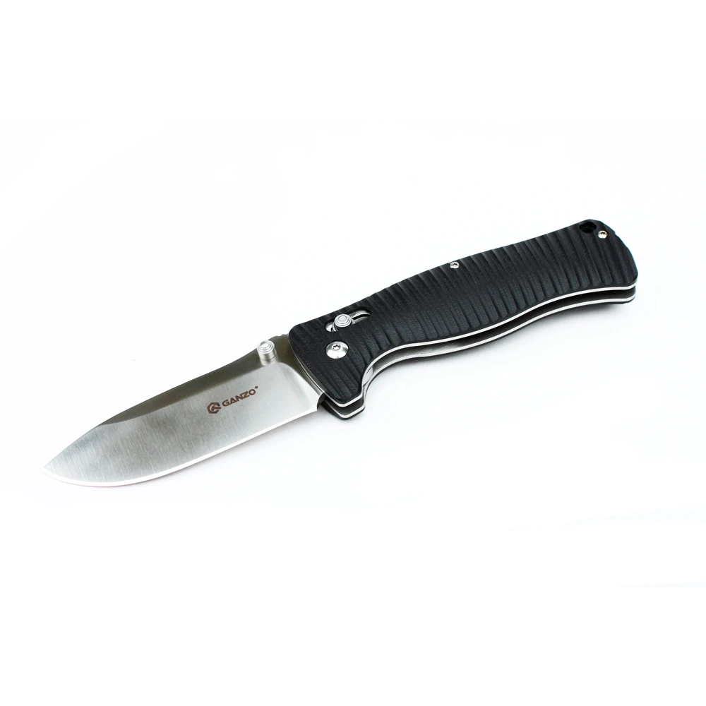 Ніж складаний туристичний Ganzo G720 (9 см) 440C / G10 чорний — фото 2