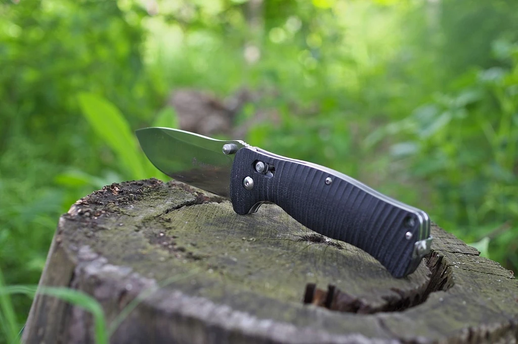 Ніж складаний туристичний Ganzo G720 (9 см) 440C / G10 чорний — фото 24