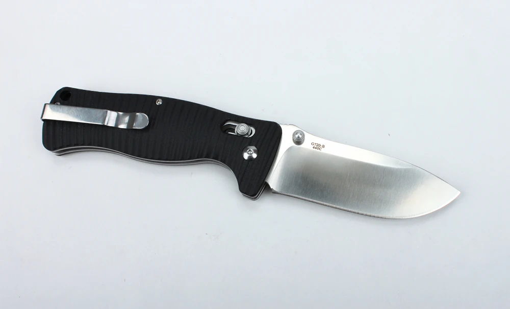 Ніж складаний туристичний Ganzo G720 (9 см) 440C / G10 чорний — фото 3