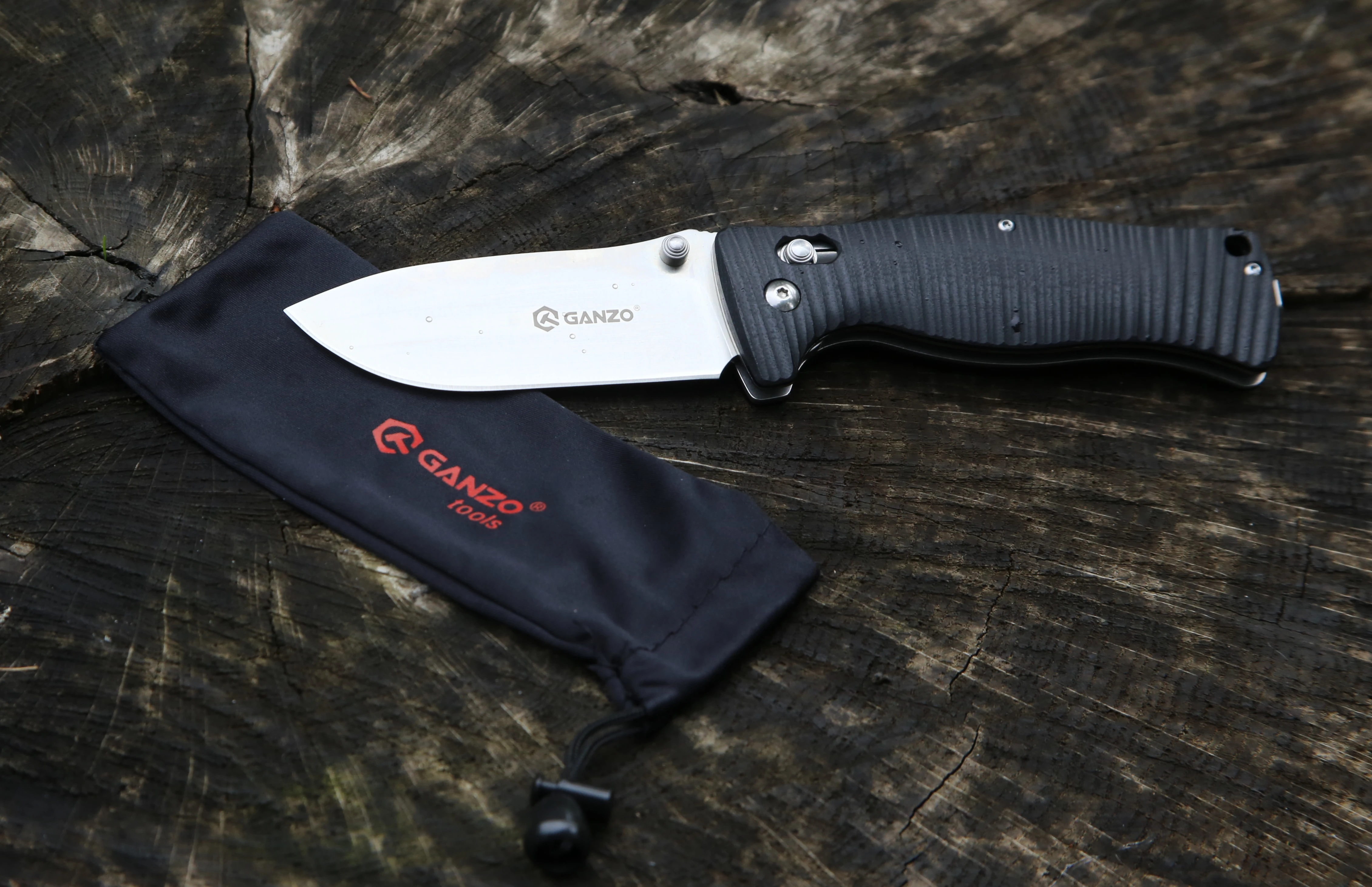 Ніж складаний туристичний Ganzo G720 (9 см) 440C / G10 чорний — фото 32