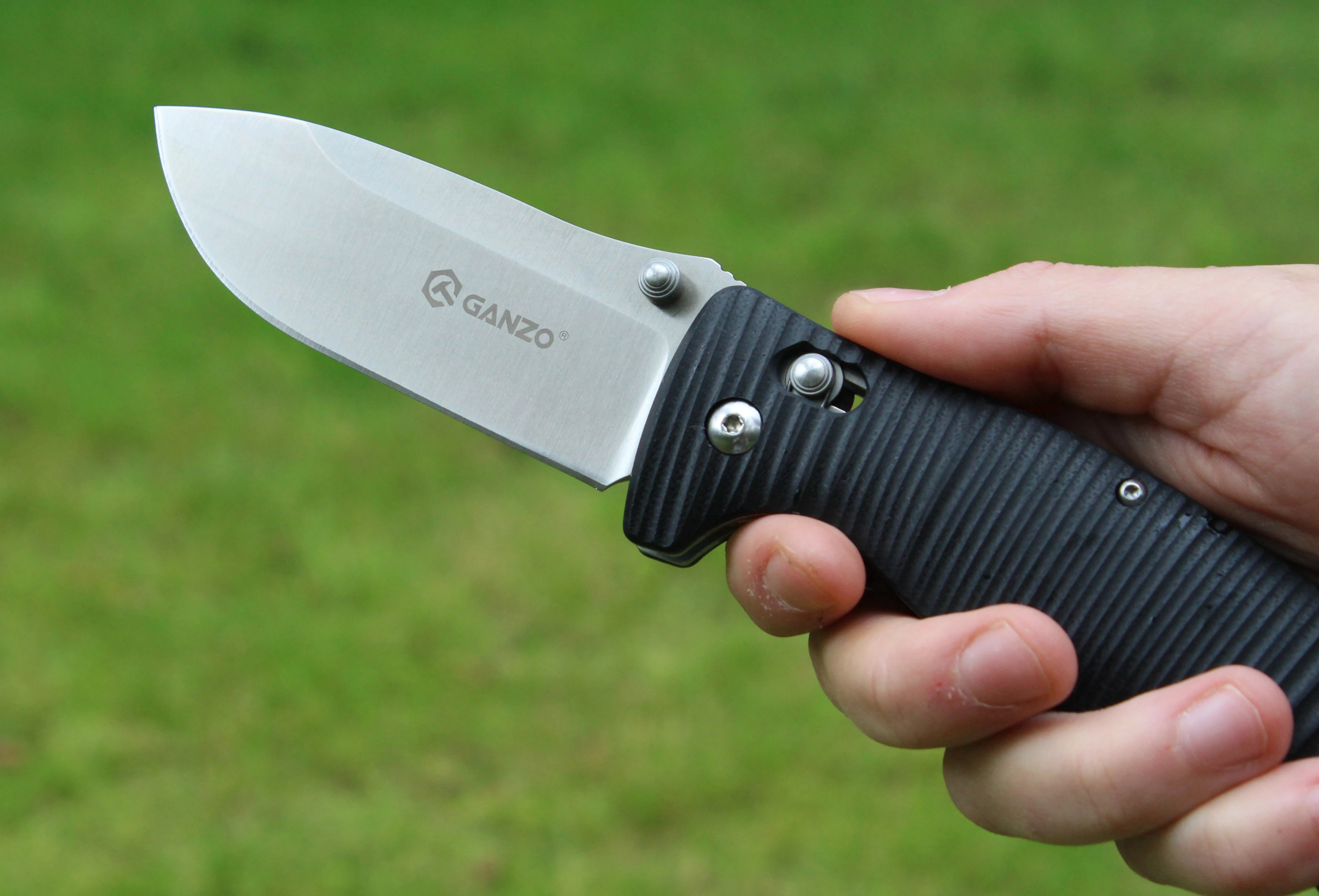 Ніж складаний туристичний Ganzo G720 (9 см) 440C / G10 чорний — фото 33