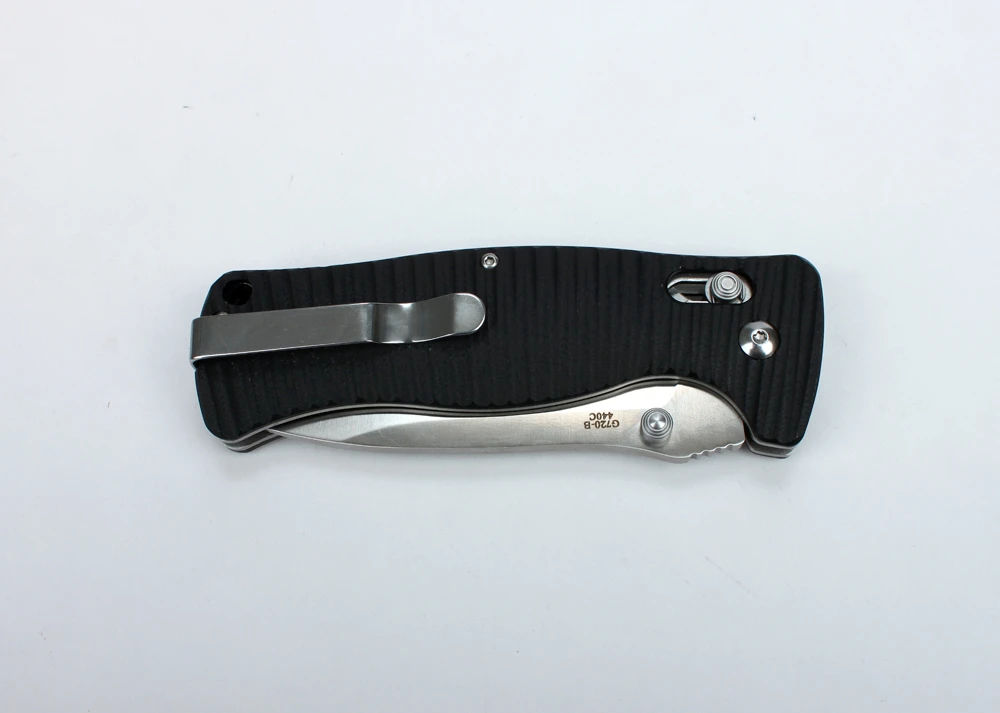 Ніж складаний туристичний Ganzo G720 (9 см) 440C / G10 чорний — фото 5