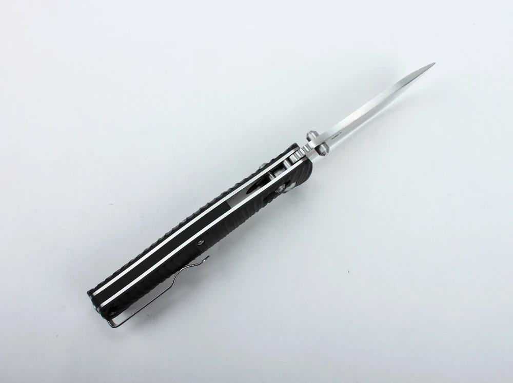 Ніж складаний туристичний Ganzo G720 (9 см) 440C / G10 чорний — фото 6
