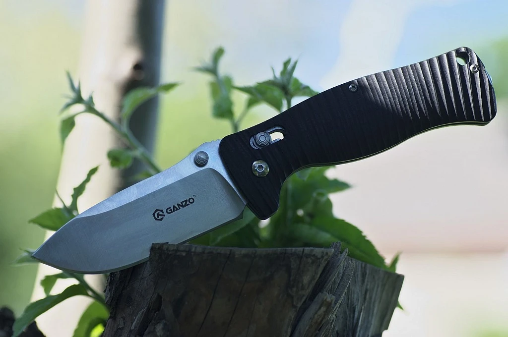 Ніж складаний туристичний Ganzo G720 (9 см) 440C / G10 чорний — фото 9