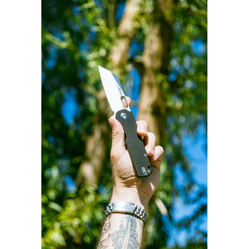 Ніж складаний туристичний Ganzo G770 (8.8 см) D2 / G10 чорний — фото 9