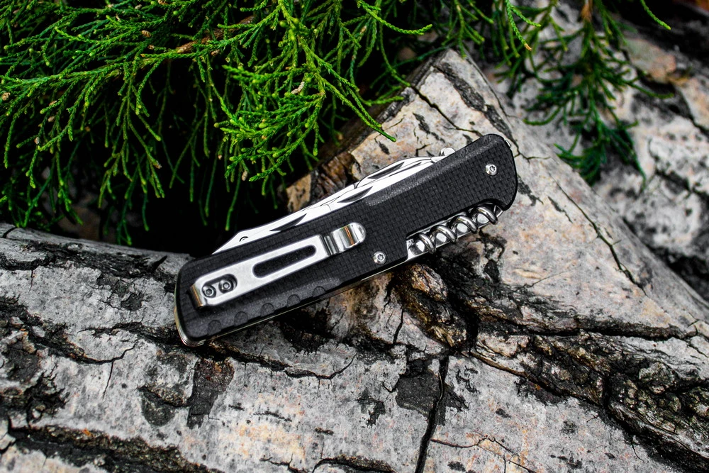 Багатофункціональний ніж Ruike Trekker LD41-B, (8.5 см) 12C27 / G10 чорний, 22 інстр. — фото 7