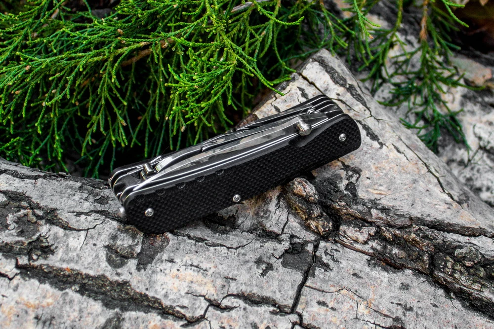 Багатофункціональний ніж Ruike Trekker LD41-B, (8.5 см) 12C27 / G10 чорний, 22 інстр. — фото 8