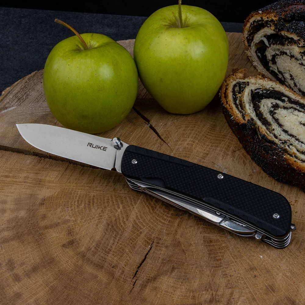 Багатофункціональний ніж Ruike Trekker LD41-B, (8.5 см) 12C27 / G10 чорний, 22 інстр. — фото 9