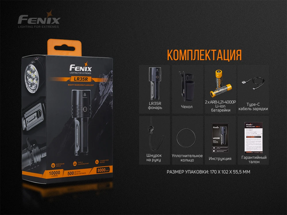 Ліхтар ручний Fenix LR35R — фото 18