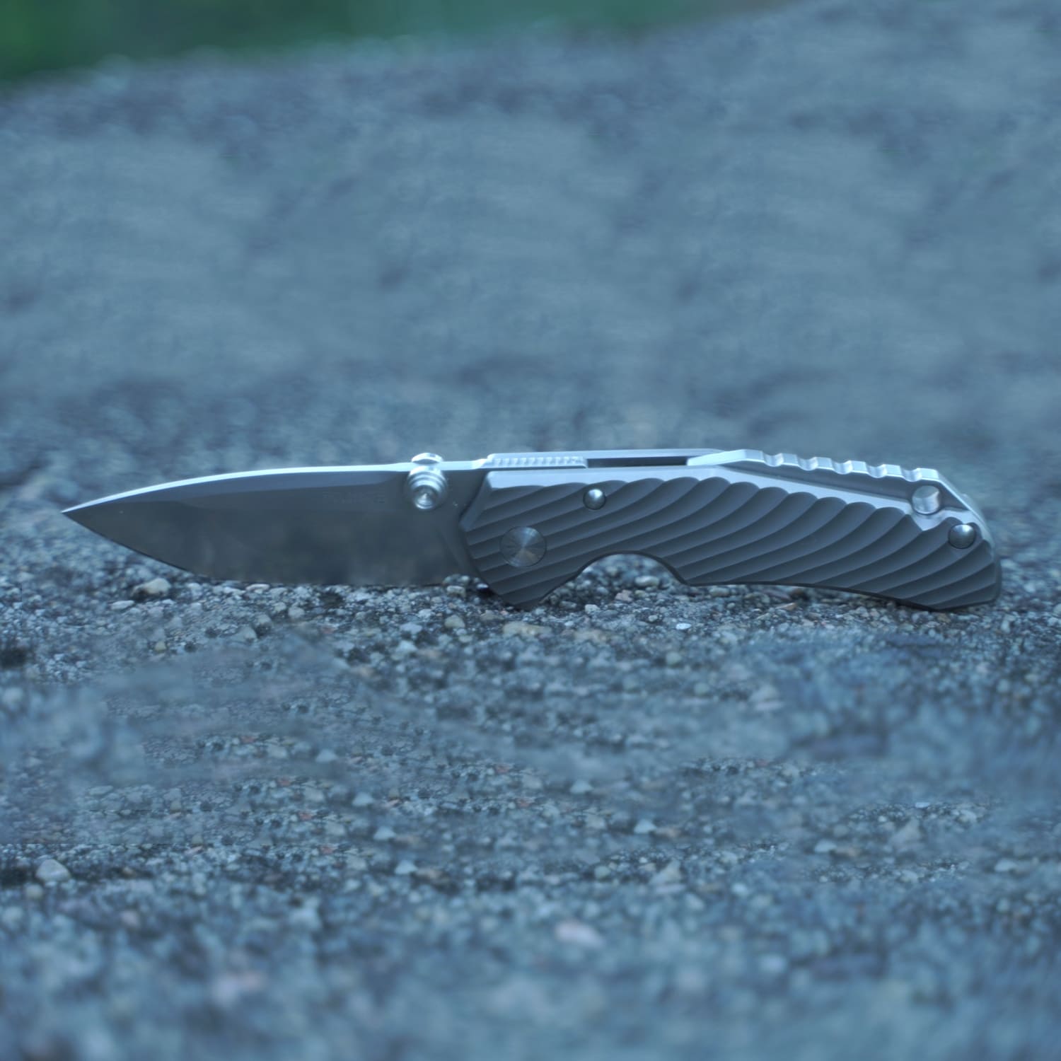 Ніж складаний кишеньковий Ruike M671-TZ, (7 см) steel 154СМ / TC4 (титан) сірий — фото 15