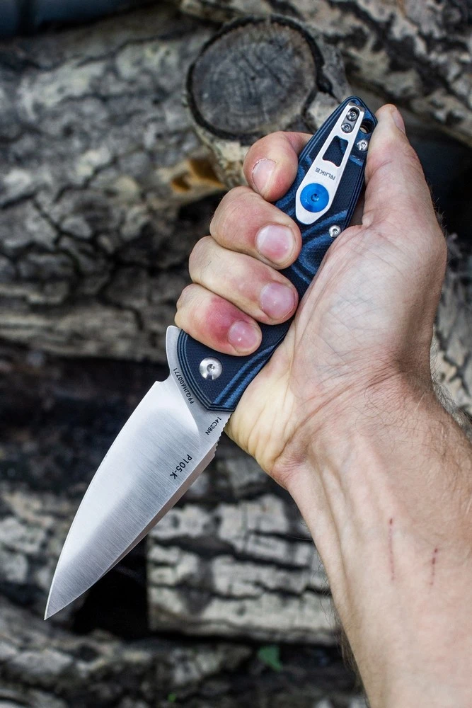 Ніж складаний туристичний Ruike Fang P105-Q, (9.2 см) 14C28N / G10 синій — фото 16