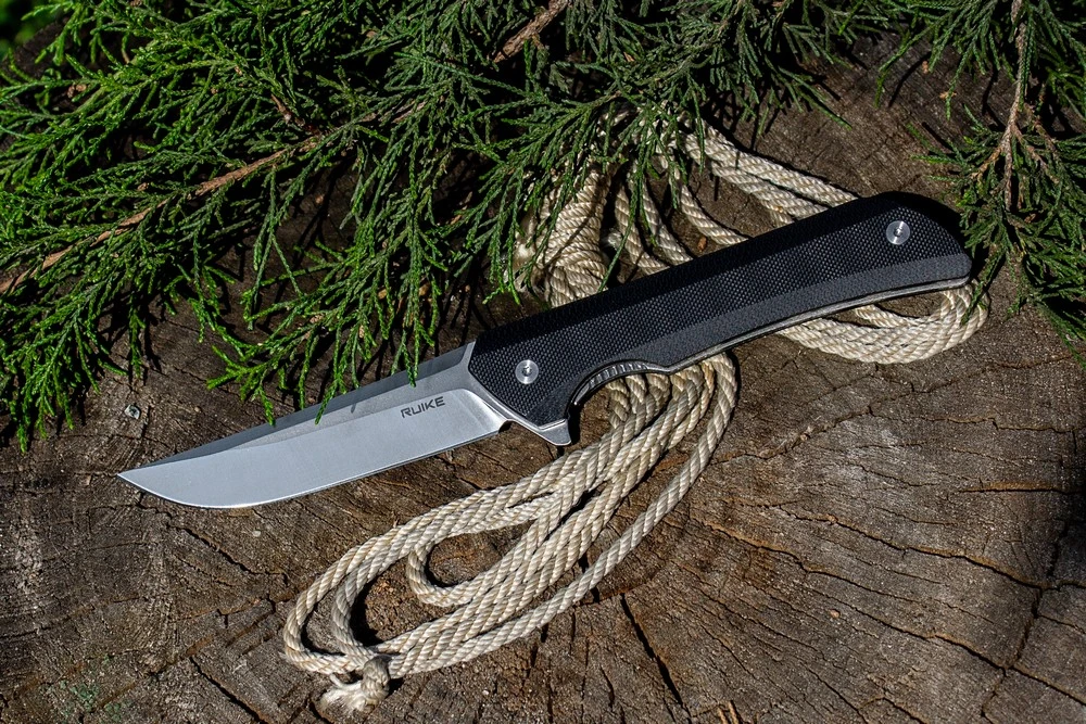 Ніж складаний туристичний Ruike Hussar P121-B, (9.2 см) 14C28N / G10 чорний — фото 4