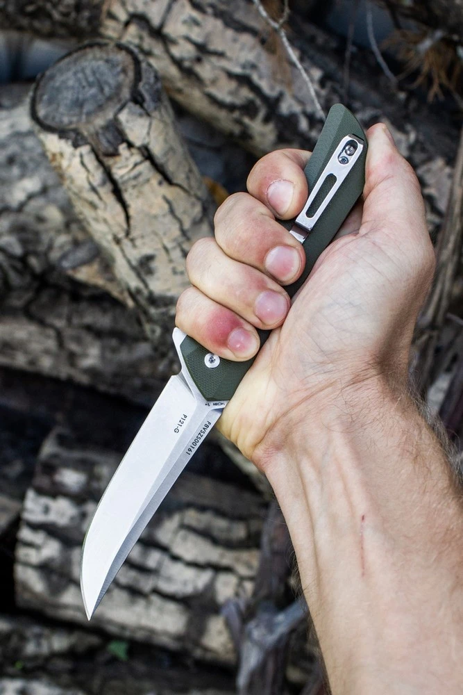 Ніж складаний туристичний Ruike Hussar P121-G, (9.2 см) 14C28N / G10 зелений — фото 12