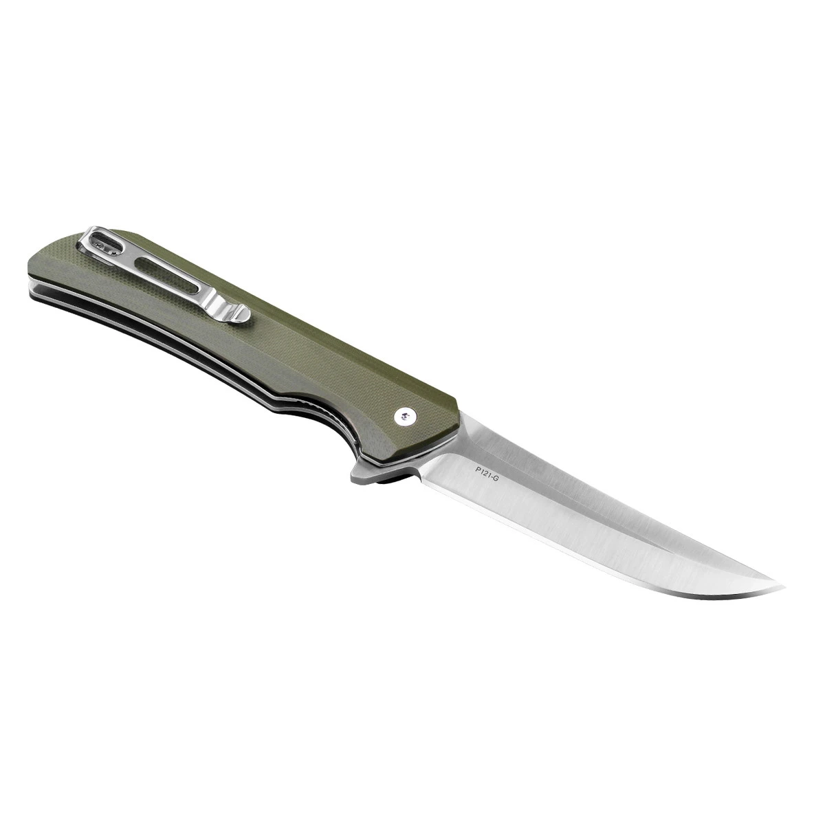 Ніж складаний туристичний Ruike Hussar P121-G, (9.2 см) 14C28N / G10 зелений — фото 4