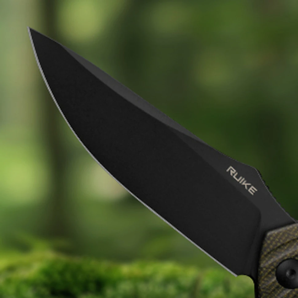 Ніж складаний туристичний Ruike P123-MB, (9.2 см) 14C28N / мікарта коричневий — фото 12