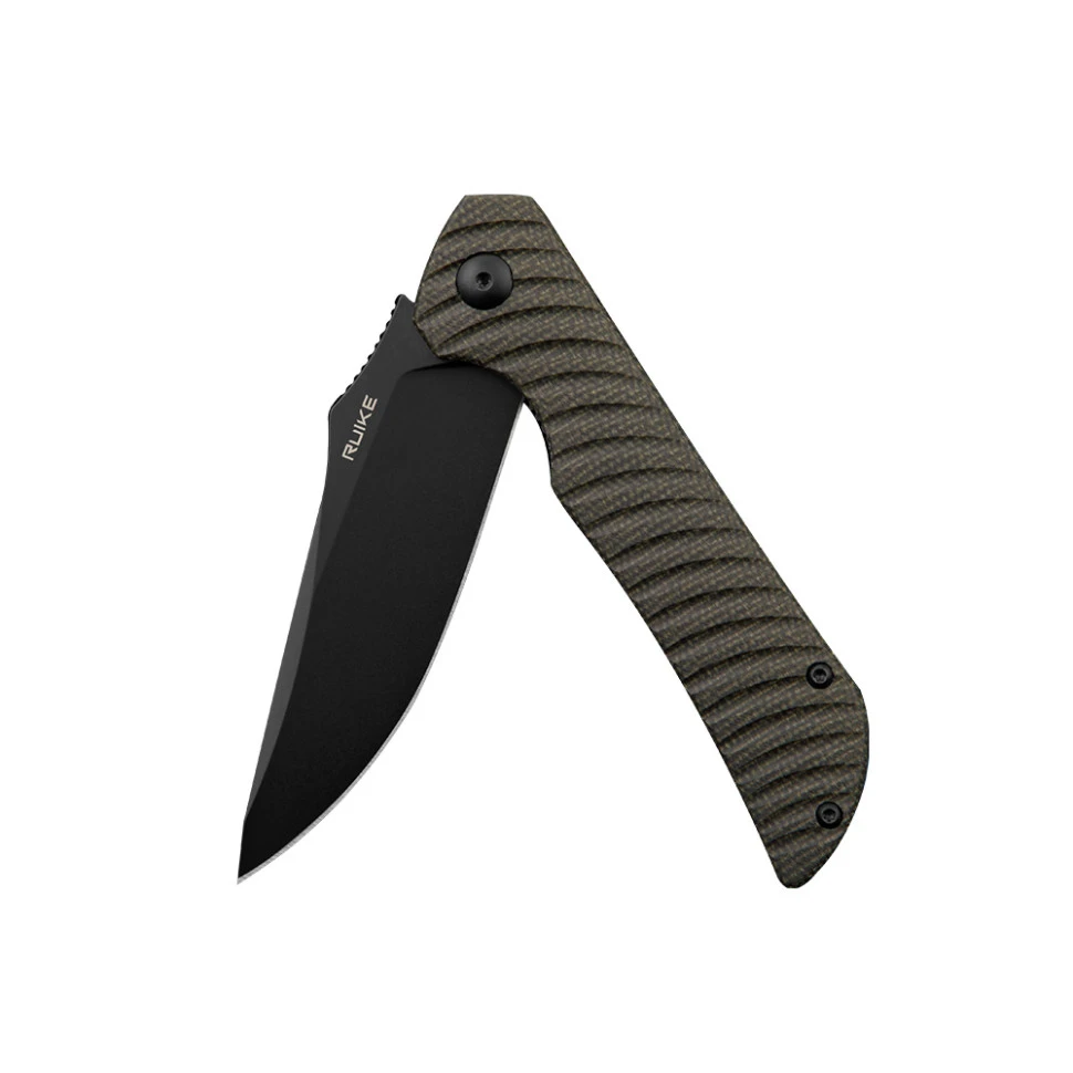 Ніж складаний туристичний Ruike P123-MB, (9.2 см) 14C28N / мікарта коричневий — фото 9