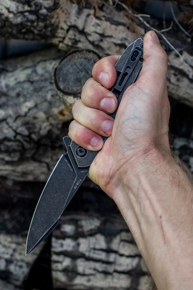 Ніж складаний туристичний Ruike P128-SB, (9.3 см) 14C28N / 3cr14n чорний — фото 12