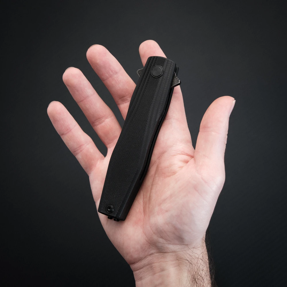Ніж складаний туристичний Ruike P188-B, (9.1 см) D2 / G10 чорний — фото 12