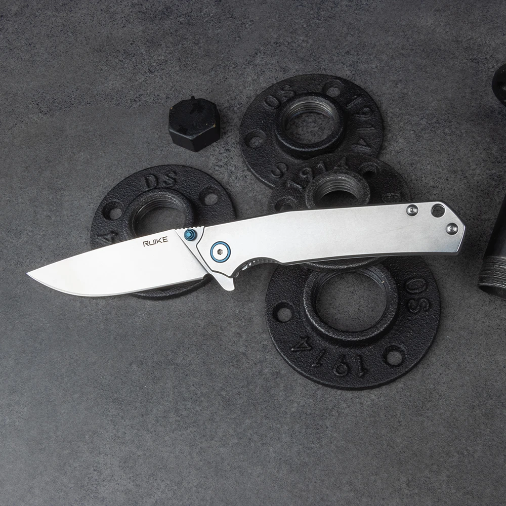 Ніж складаний туристичний Ruike P801-SF, (8.6 см) 14C28N / 3cr14n сірий — фото 13
