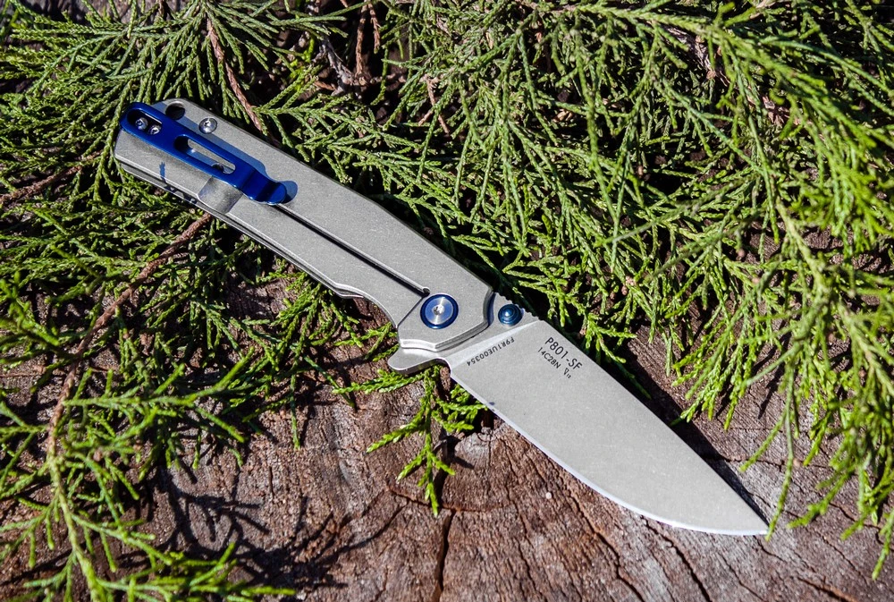 Ніж складаний туристичний Ruike P801-SF, (8.6 см) 14C28N / 3cr14n сірий — фото 7