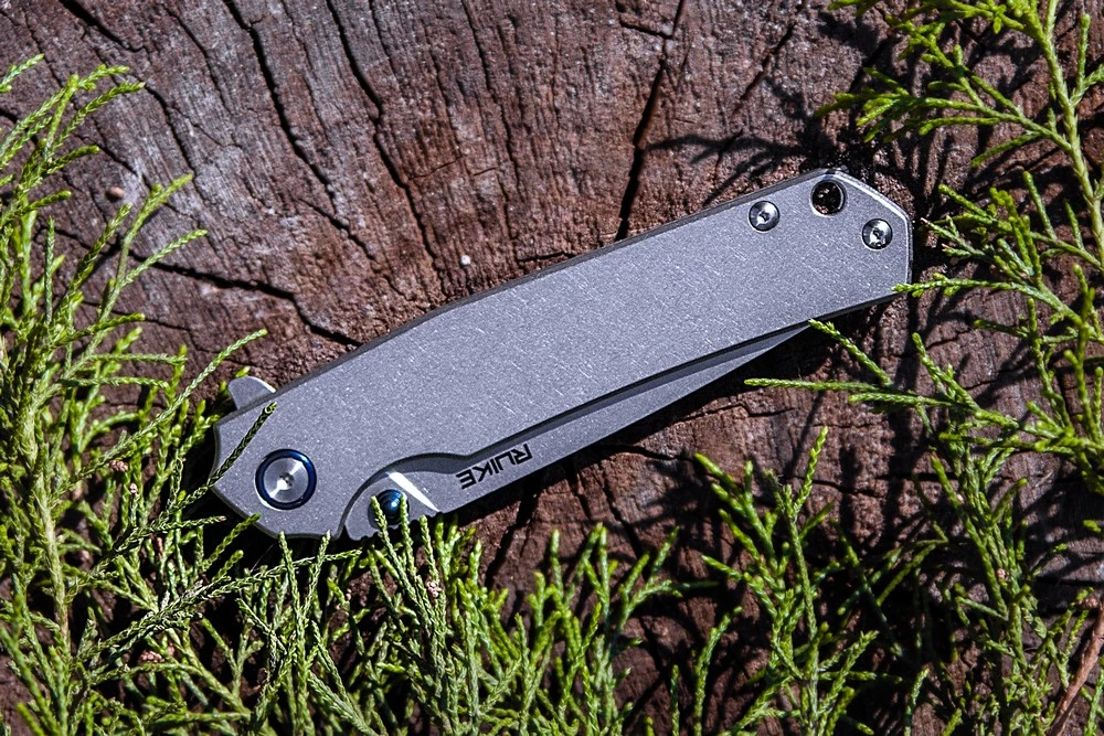 Ніж складаний туристичний Ruike P801-SF, (8.6 см) 14C28N / 3cr14n сірий — фото 9