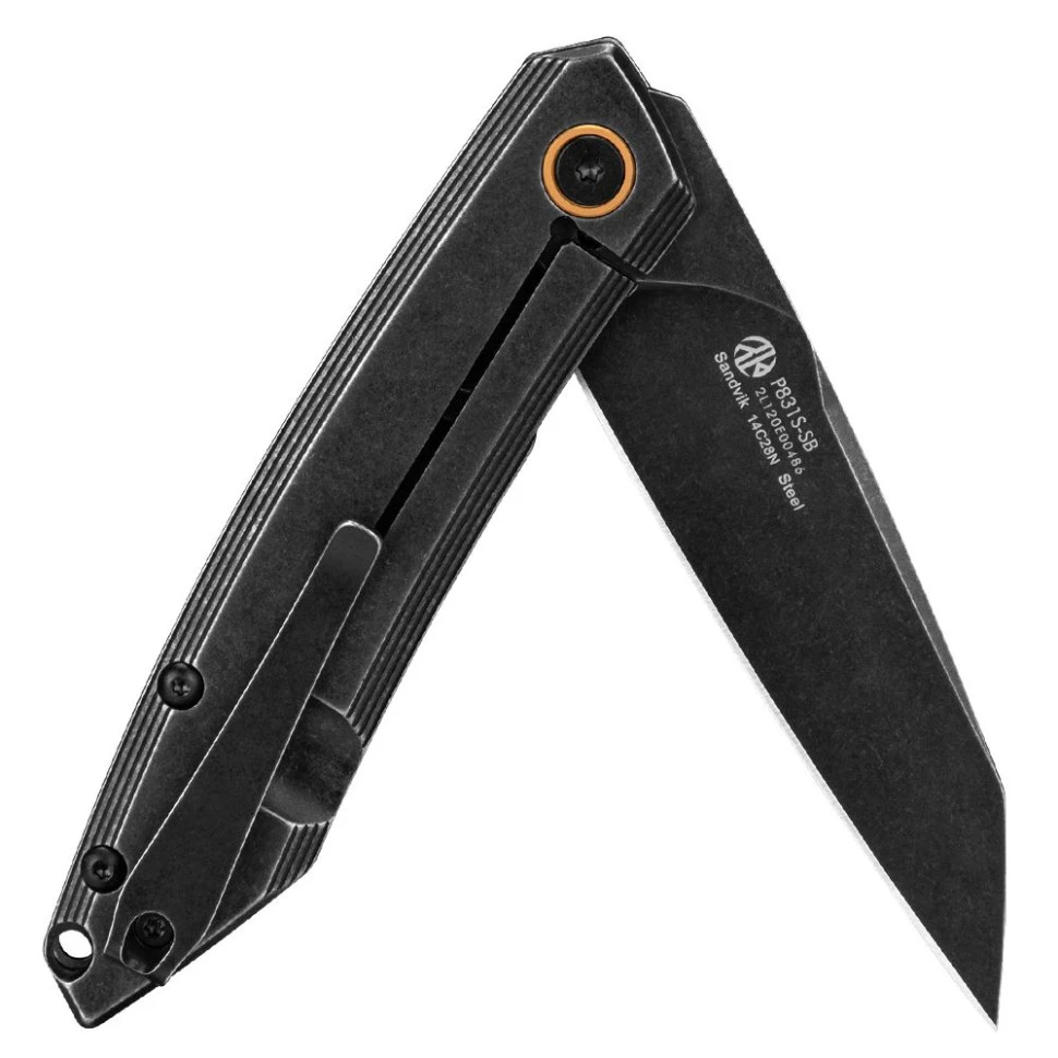 Ніж складаний туристичний Ruike P831S-SB, (8.5 см) 14C28N / 3cr14n чорний — фото 3