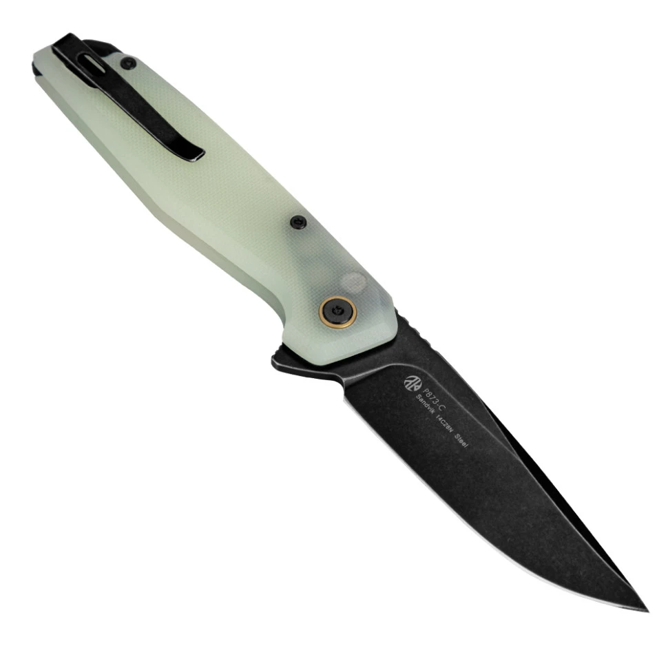 Ніж складаний туристичний Ruike P873-C, (8.8 см) 14C28N / G10 білий — фото 2
