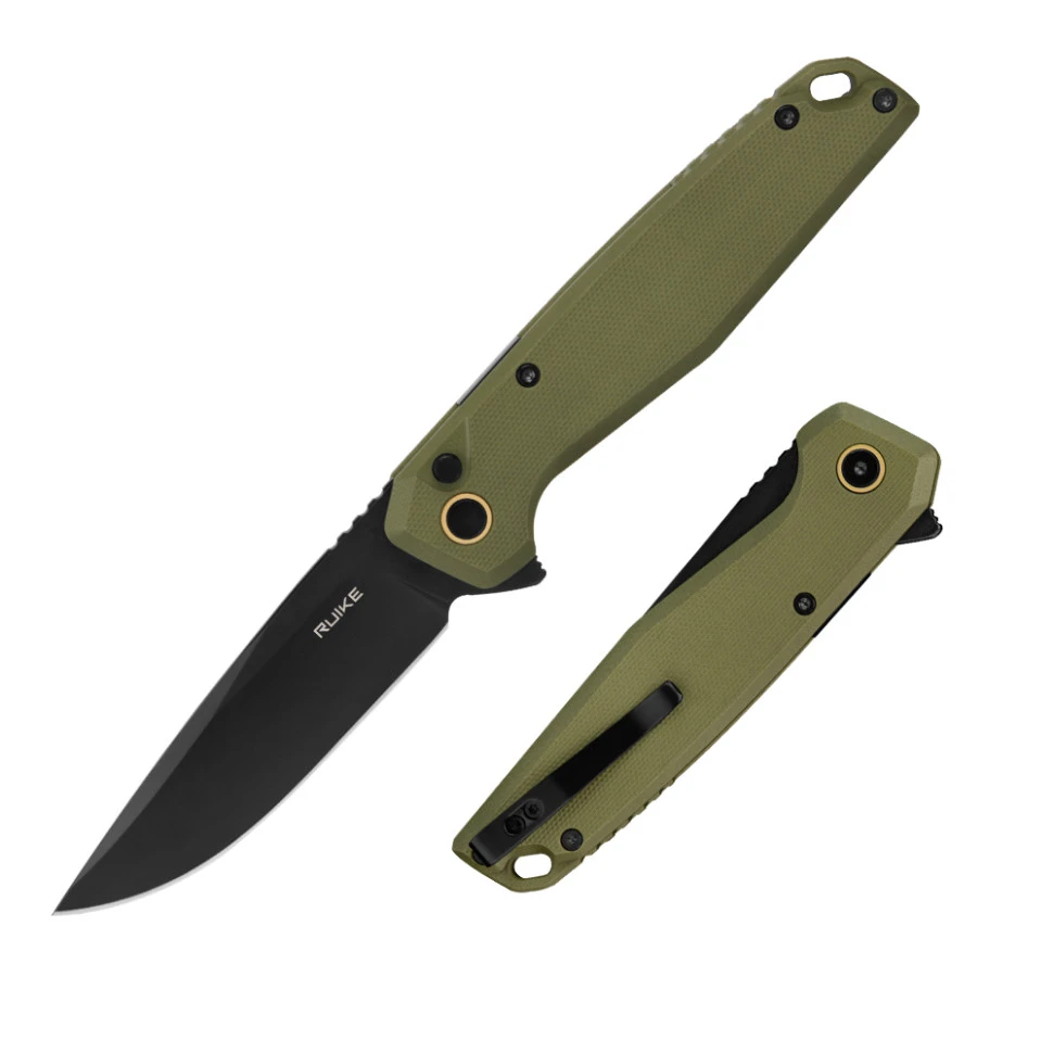 Ніж складаний туристичний Ruike P873-G, (8.8 см)14C28N / G10 зелений — фото 10