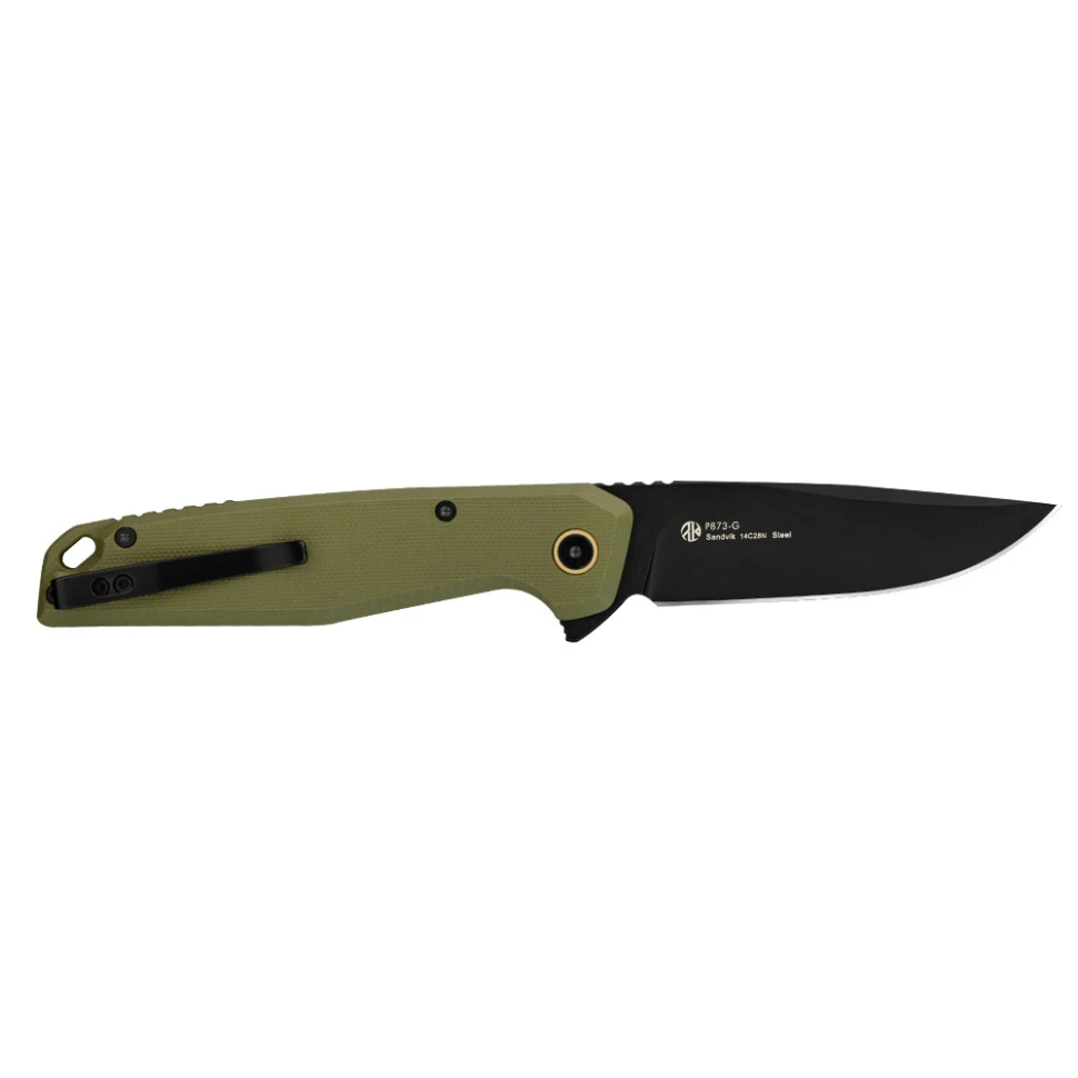 Ніж складаний туристичний Ruike P873-G, (8.8 см)14C28N / G10 зелений — фото 3