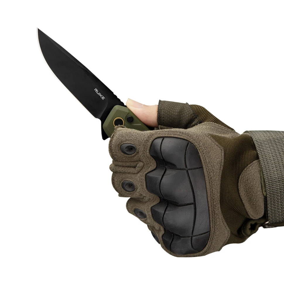 Ніж складаний туристичний Ruike P873-G, (8.8 см)14C28N / G10 зелений — фото 9