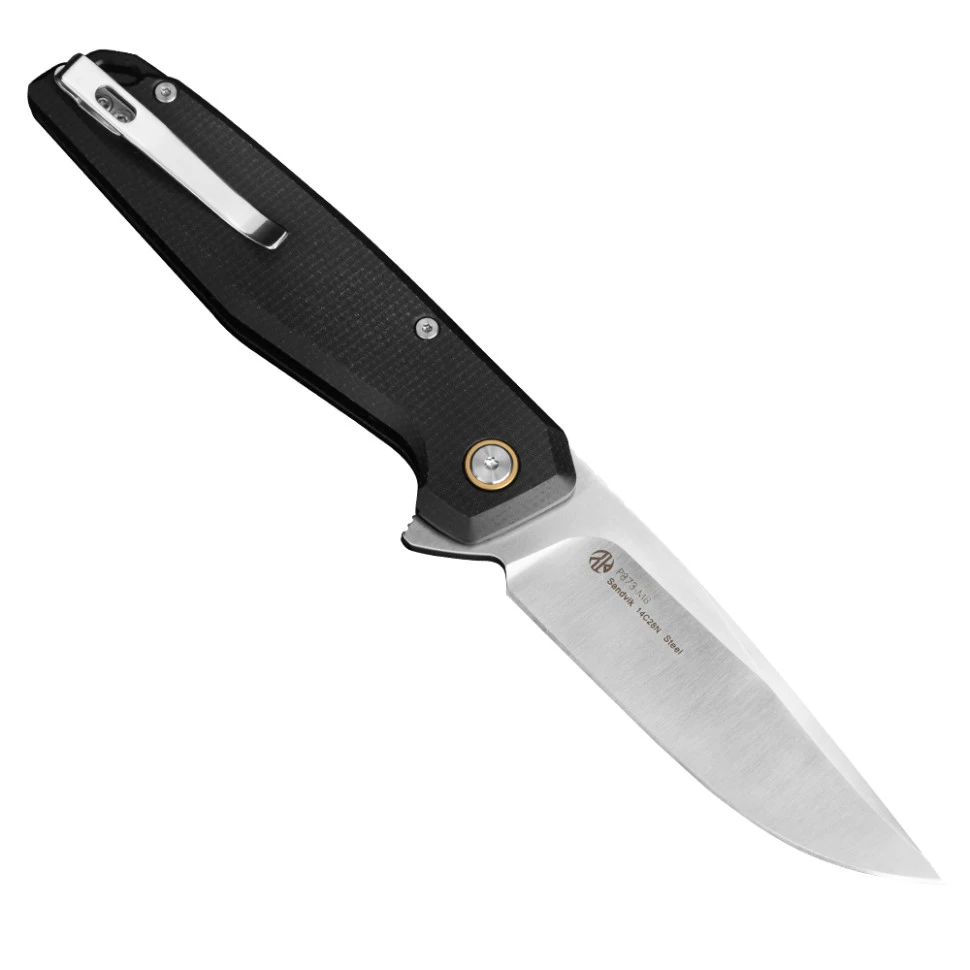 Ніж складаний туристичний Ruike P873-MB, (8.8 см)14C28N / G10 чорний — фото 2