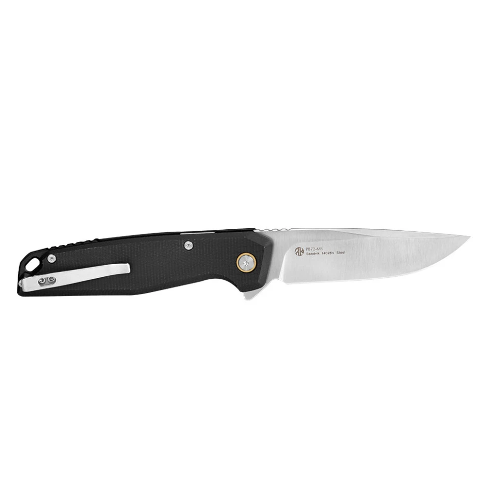 Ніж складаний туристичний Ruike P873-MB, (8.8 см)14C28N / G10 чорний — фото 3