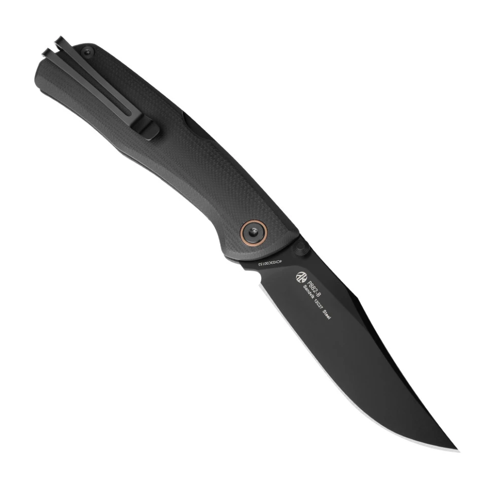 Ніж складаний туристичний Ruike P882-B, (8.5 см) 12С27 /  G10 чорний — фото 2