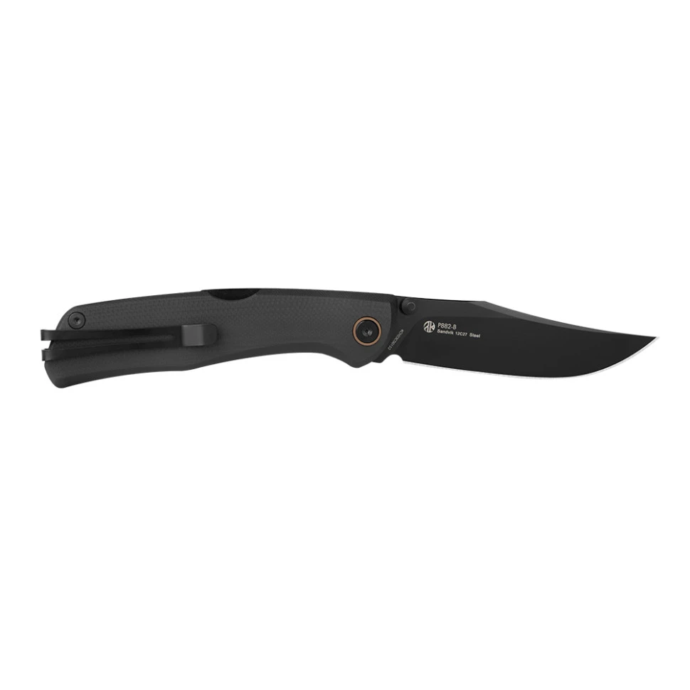 Ніж складаний туристичний Ruike P882-B, (8.5 см) 12С27 /  G10 чорний — фото 4