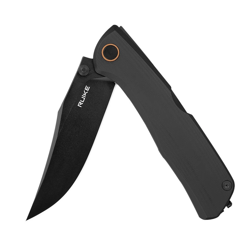 Ніж складаний туристичний Ruike P882-B, (8.5 см) 12С27 /  G10 чорний — фото 9